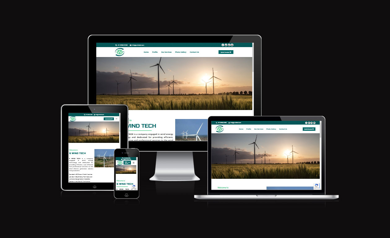 G Wind Tech Website